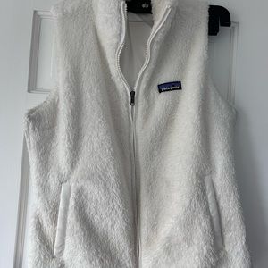 Women’s Patagonia fleece vest, white size M